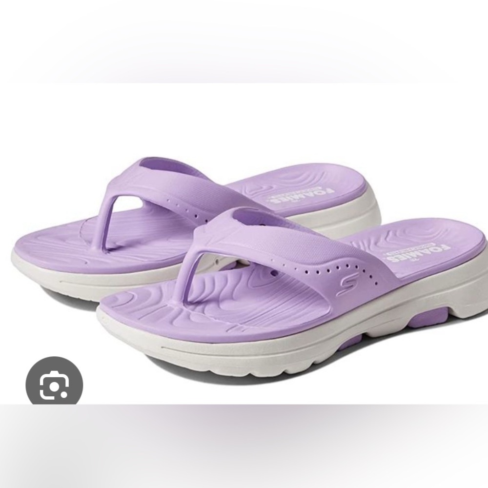 Skechers Women’s Lavender Purple Foam Flip Flop Sandals